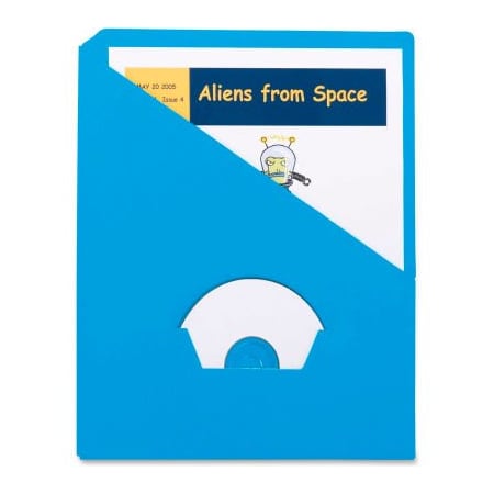 Esselte Pendaflex Pendaflex Slash Pocket Project Folder, 8-1/2inW x 11inH, Blue, 25/PK 32902